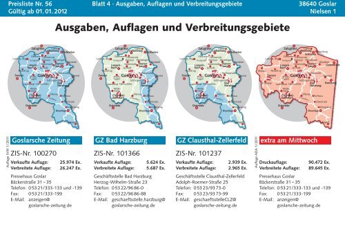 Ortspreise - Goslarsche Zeitung