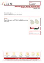 LANmark Industry DIN-Rail Outlets and boxes - Nexans