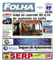 Volpi só concede R$ 0,10 de aumento na tarifa - Folha Ribeirão Pires