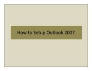 How to configure your Outlook