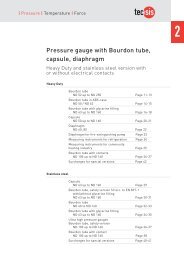 Heavy Duty pressure gauges with Bourdon tube - Delta Strumenti S.r.l.