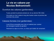 La vie en cabane par Nicolas Beltraminelli: