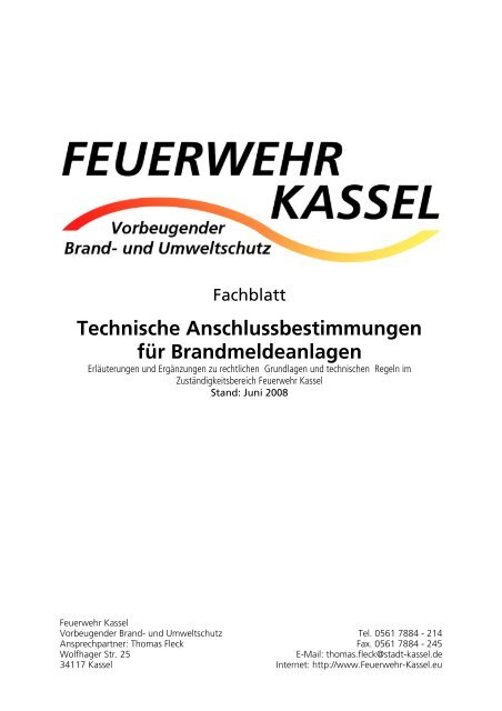 Kassel - DIN 14675 Info