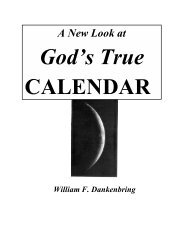 A New Look at God's True Calendar - TriumphPro.com