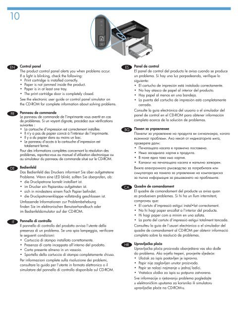 HP LaserJet P1560 and P1600 Printer Series ... - Centrum Druku