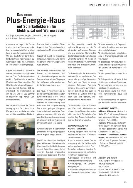 Ausgabe September 2011 - Zimmerberg-Magazin