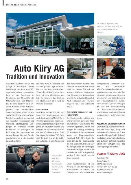 Ausgabe September 2011 - Zimmerberg-Magazin