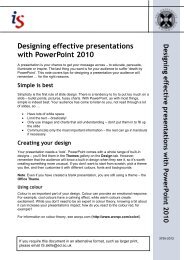 Designing effective presentations with PowerPoint ... - Docs.is.ed.ac.uk