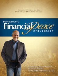 INFORMATION GUIDE - The Dave Ramsey Show