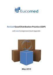 Revised Good Distribution Practice - Eucomed