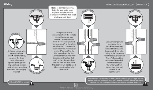 Owner's Manual - Casablanca Fan