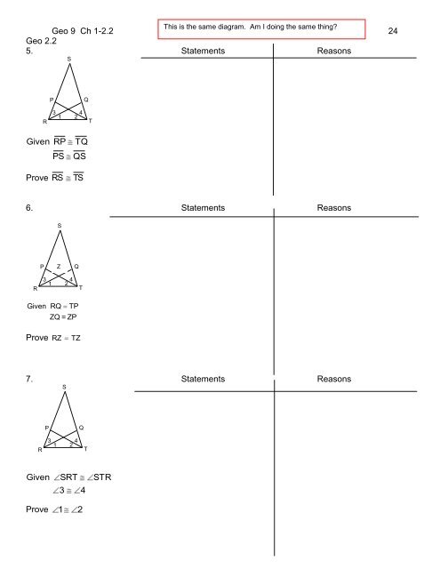 Chapter 1 Points, Lines, Planes and Angles