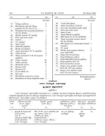 28 March 2006 (1) (2) (3) - Department of Stationery and Printing