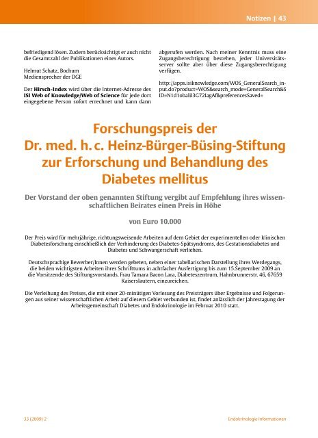 Mai 2009 - Deutsche Gesellschaft für Endokrinologie