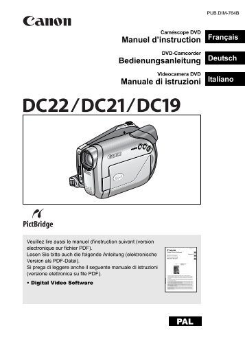 DC20 DC22_DC21_DC19_IB_DEU.pdf - Canon Deutschland