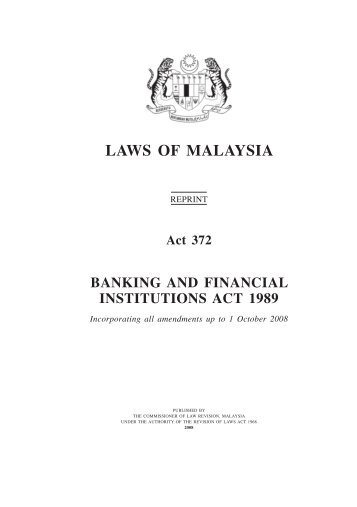 LAWS OF MALAYSIA - Attorney General's Chambers
