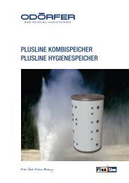 PLUSLINE KOMBISPEICHER PLUSLINE HYGIENESPEICHER