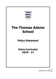 The Thomas Adams School