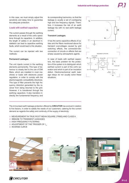 Smart earth leakage protection - Circutor