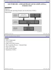 LECTURE 030 Ã¢Â€Â“ LINEAR PHASE LOCK LOOPS - Analog IC Design ...