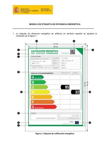 Modelo de Etiqueta de Eficiencia EnergÃ©tica. - Grupo Puma