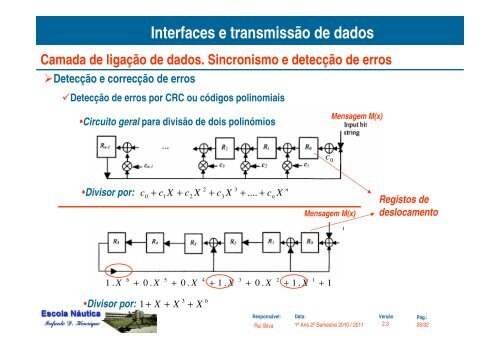 3.a2-Camada de Ligacao de dados. Probabilidade e deteccao de ...