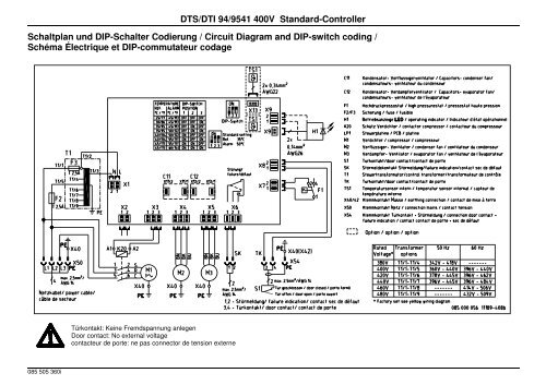 DTS/DTI 94/9541 400V Standard-Controller ... - Pfannenberg