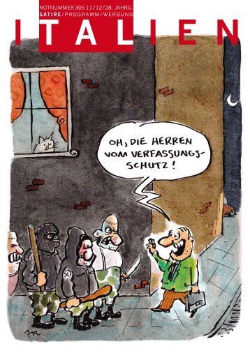 NOTNUMMER 305 11/12/28. JAHRG. SATIRE ... - iTALien - Magazin