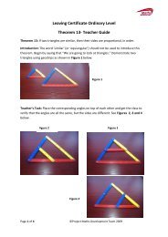 Leaving Certificate Ordinary Level Theorem 13 ... - Project Maths