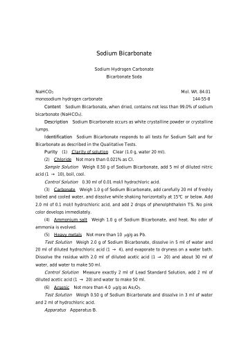 Sodium Bicarbonate