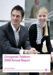 Crnogorski Telekom 2009 Annual Report