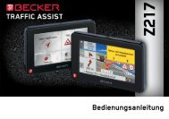 Bedienungsanleitung - mobilenavigation.mybecker.com - Harman ...