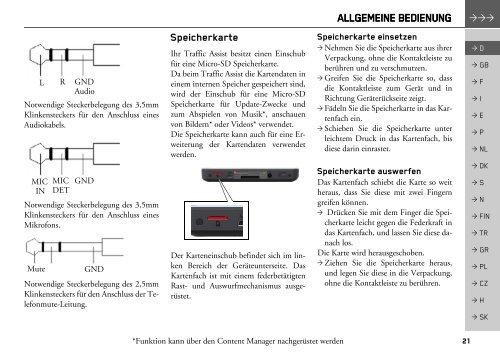 Bedienungsanleitung - mobilenavigation.mybecker.com - Harman ...