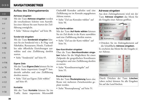 Bedienungsanleitung - mobilenavigation.mybecker.com - Harman ...