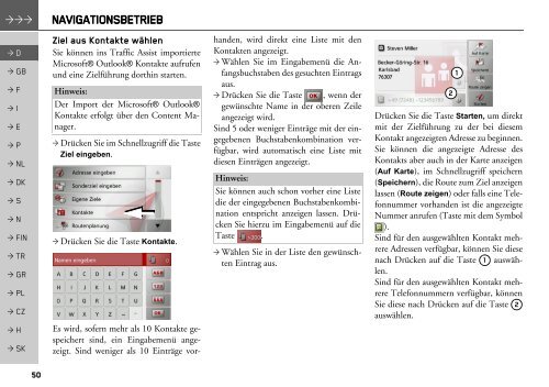 Bedienungsanleitung - mobilenavigation.mybecker.com - Harman ...