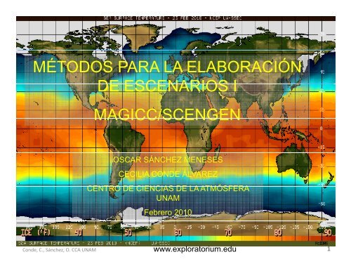 mÃ©todos para la elaboraciÃ³n de escenarios i magicc/scengen