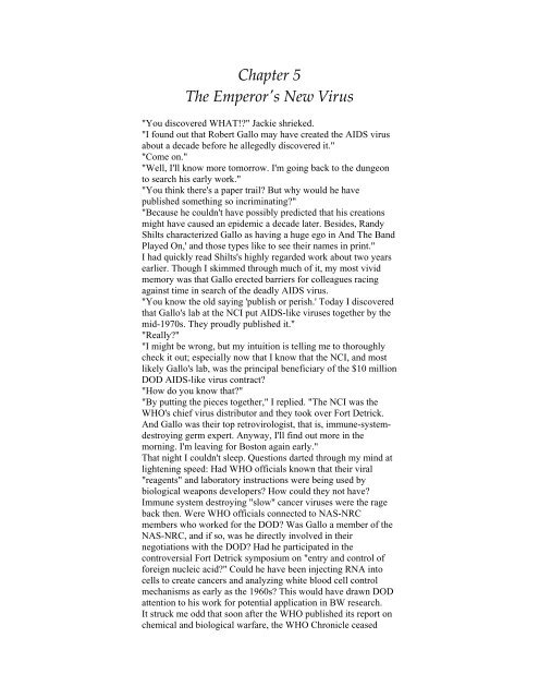 Emerging Viruses-Aids & Ebola - By Leanard ... - preterhuman.net
