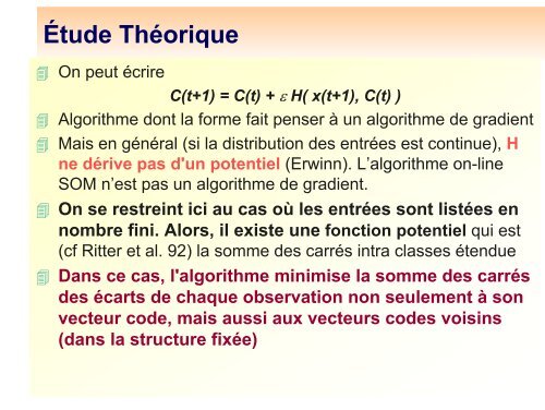 Algorithme de Kohonen : classification et analyse exploratoire des ...