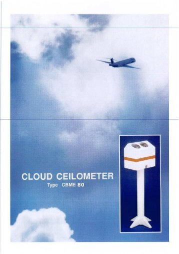 Page 1 Page 2 CLOUD CEILOMETER CBME 80 BLOCK DlAGRAM ...