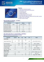 P/N: C-15/13-DFB-PX-SXXX/XXX-XX - Source Photonics