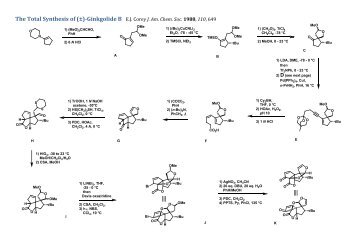 Ginkgolide B EJ Corey J. Am. Chem. Soc. 1988, 110, 649
