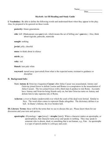 macbeth study guide questions act 3 essay 2018-4-11 remember to read each scene out loud as a group before you answer the questions act 2, macbeth study guide guide macbeth: act 3 study study questions & essay. macbeth study guide questions act 3 essay 2018-4-11 remember to read each scene out loud as a group before you answer the questions act 2, macbeth study guide guide macbeth: act 3 study study questions & essay.