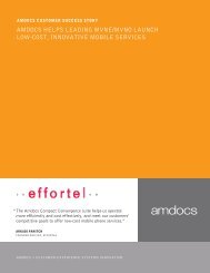 AMDOCS HELPS LEADING MVNE/MVNO LAUNCH LOW-COST ...