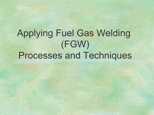 Oxy Acetylene Ppt