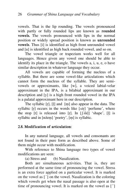 Grammar of Shina Language And Vocabulary