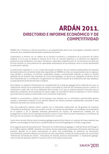 ardÃ¡n 2011, directorio e informe econÃ³mico y de ... - Ardan