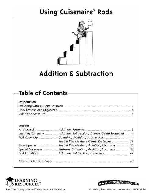 Using Cuisenaire® Rods Addition & Subtraction - Learning Resources