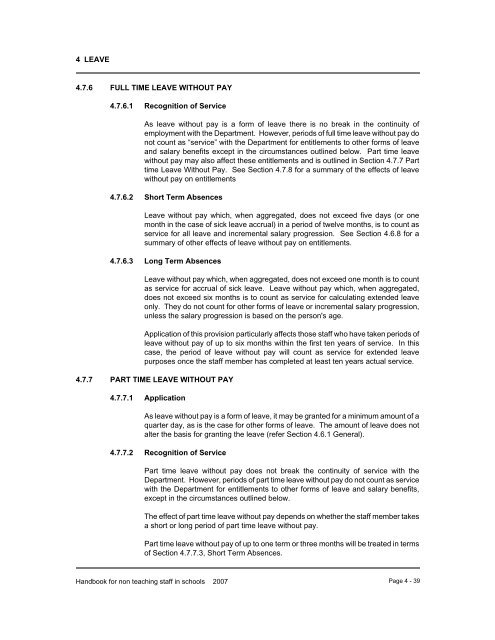 1 general conditions of employment - Department of Education and ...