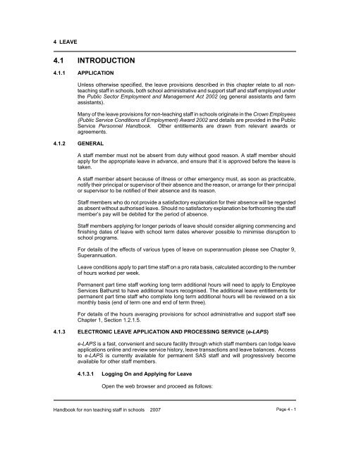 1 general conditions of employment - Department of Education and ...