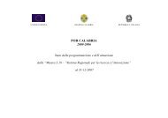 Misura 3.16 - Regione Calabria